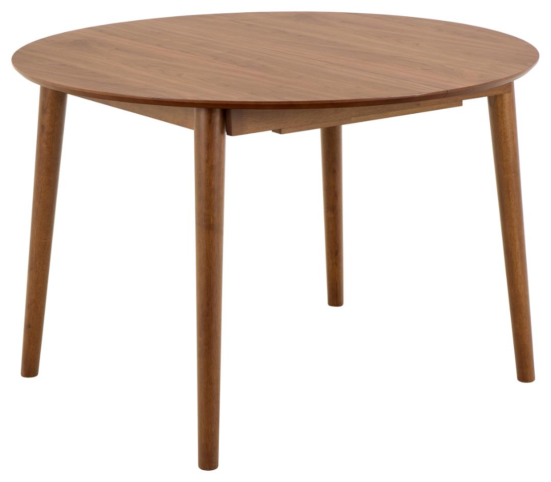 Produktbillede af ACT NORDIC Montreux spisebord m. butterflybordplade valnødfiner og valnød gummitræ Ø115/154x75 i premium kvalitet