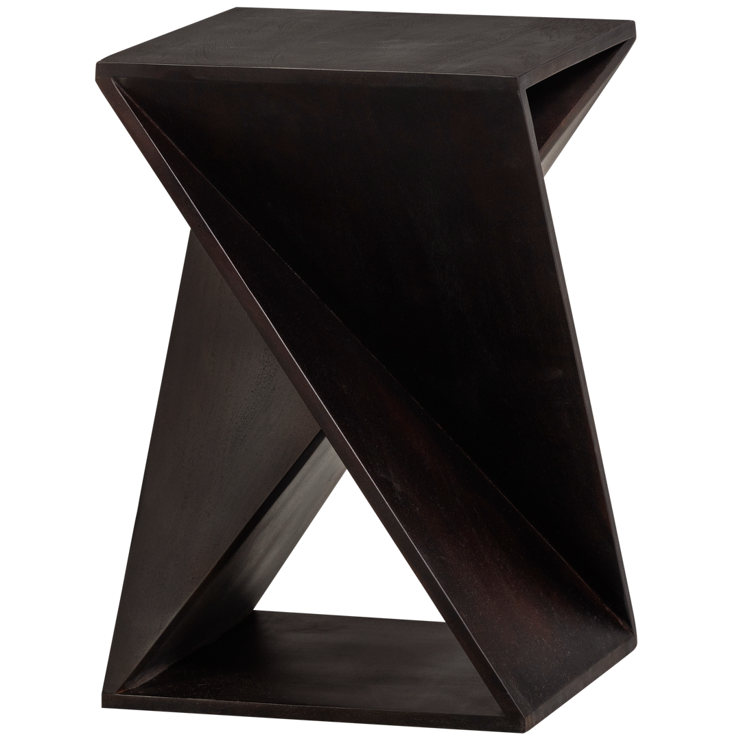WOOOD Ikem sidebord kvadratisk mørkebrun akacietræ 41x41