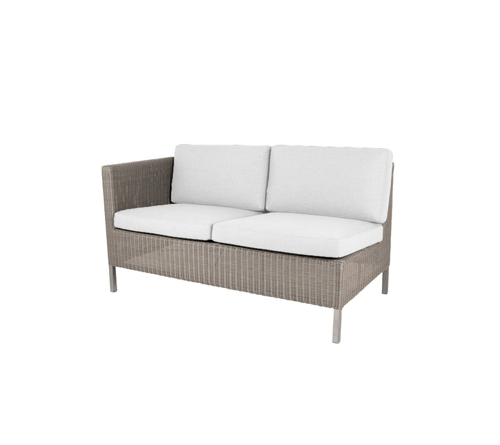 Produktbillede af CANE-LINE DINING LOUNGE SOFA 2PERS/HøJRE MODUL WHITE 153 i premium kvalitet