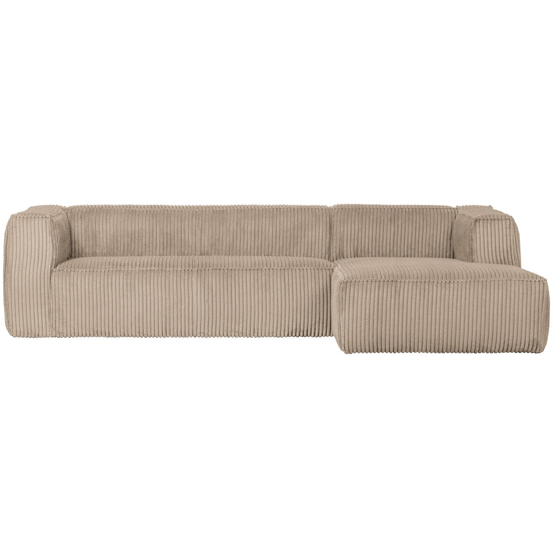 WOOOD Bean hjørnesofa højre travertin fløjl stof