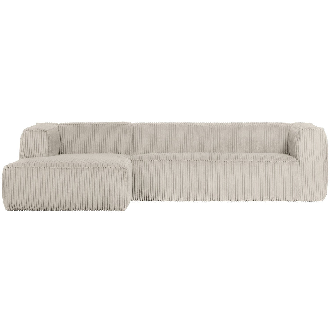 WOOOD Bean hjørnesofa venstre natur fløjl stof