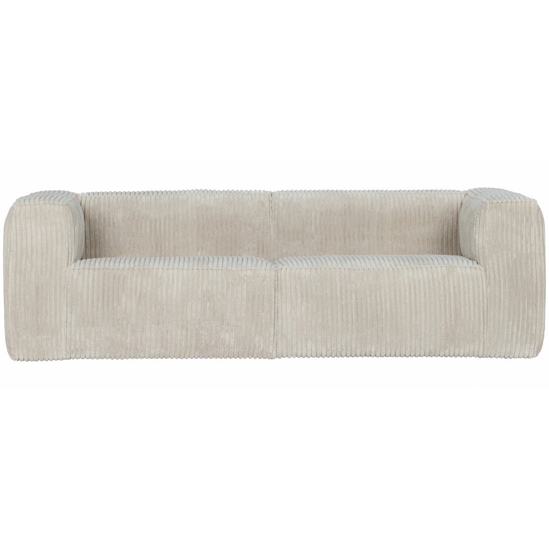 WOOOD Bean 3,5 pers. sofa natur fløjl stof