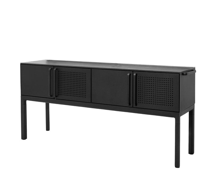 Produktbillede af CANE-LINE DROP KøKKEN HOVED MODUL INKL/3 HYLDER BLACK CERAMIC 200 i premium kvalitet