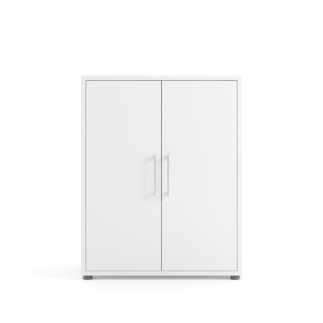 TVILUM prima skænk hvidt træ laminat 2 låger