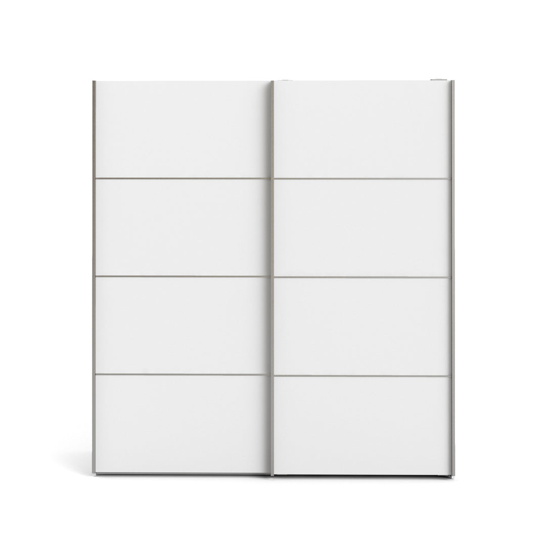 Produktbillede af TVILUM verona garderobeskab hvid træ 2 skydedøre i premium kvalitet