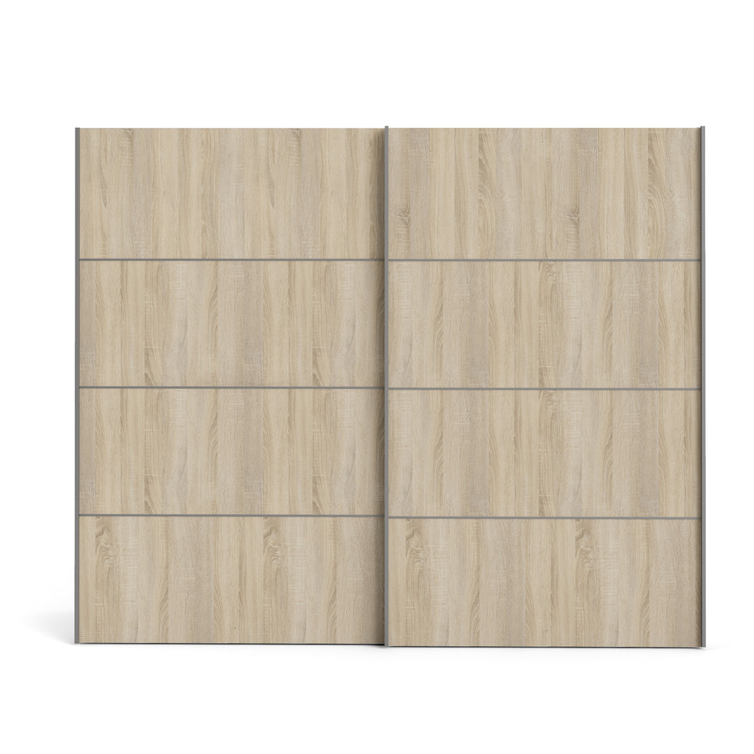 Produktbillede af TVILUM Verona skydedørsskab hvid natur træ 2 skydedøre i premium kvalitet