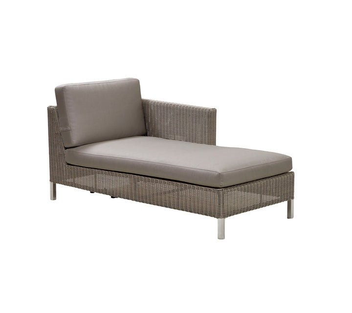 Produktbillede af CANE-LINE CHAISELONG MODULSOFA/VENSTRE TAUPE 153 i premium kvalitet