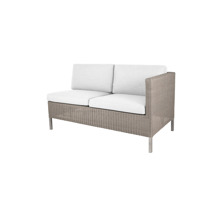 Produktbillede af CANE-LINE DINING LOUNGE SOFA 2PERS/VENSTRE MODUL WHITE 153 i premium kvalitet