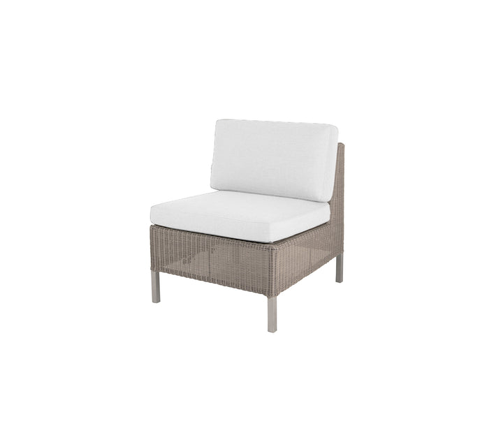 Produktbillede af CANE-LINE CONNECT DINING LOUNGE ENKELT MODUL WHITE 77 i premium kvalitet
