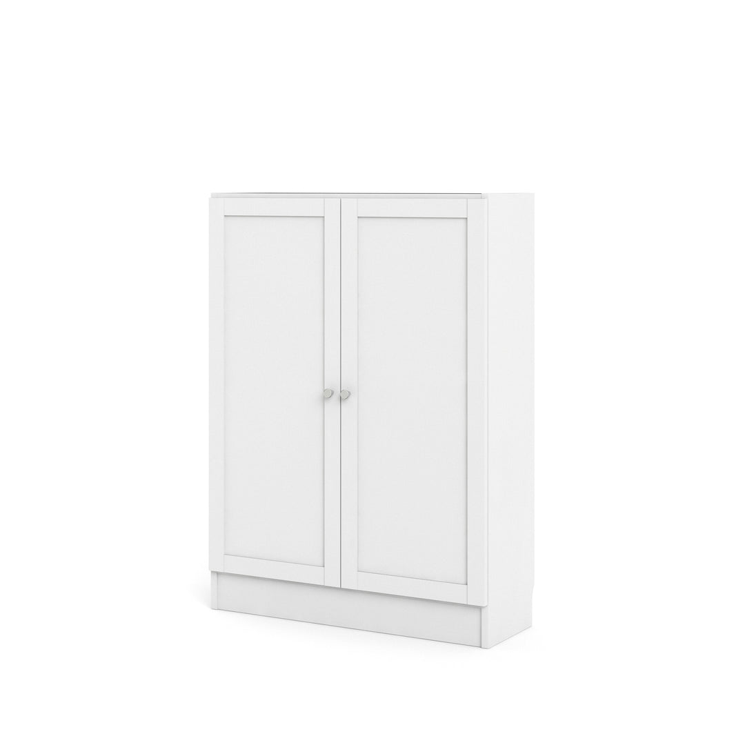 TVILUM Basic reol hvid m. 2 låger og 2 hylder H:107,2cm x79cm x 28,3cm