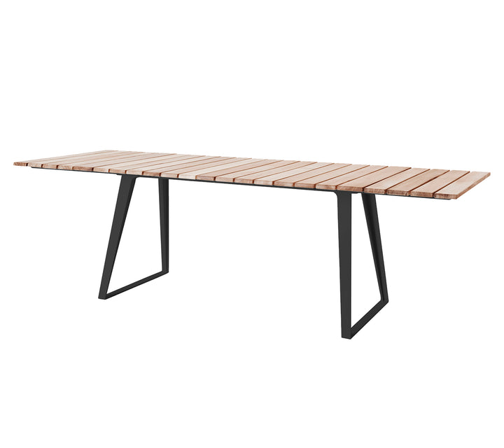 Produktbillede af CANE-LINE COPENHAGEN SPISEBORD INKL/2 TILLæGSPLADER TEAK 160 i premium kvalitet