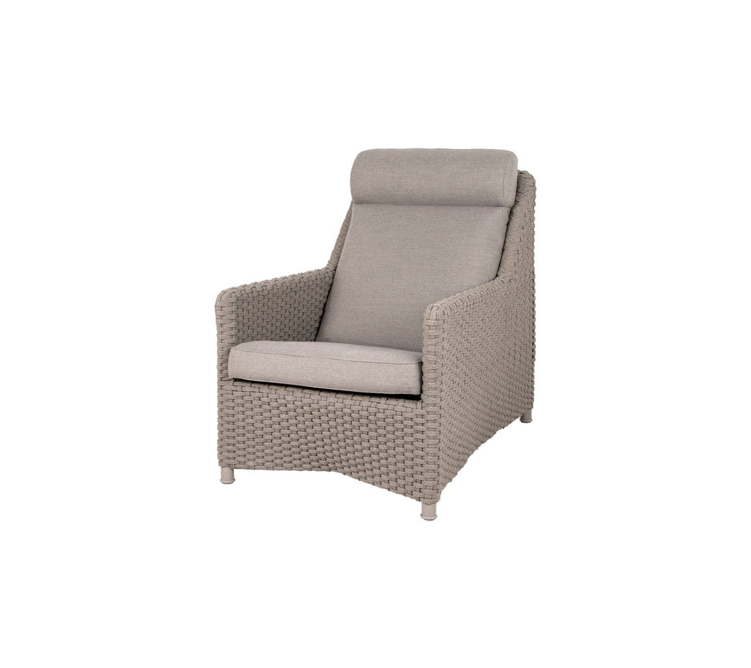 Produktbillede af CANE-LINE DIAMOND HIGHBACK STOL TAUPE WEAVE 95 i premium kvalitet