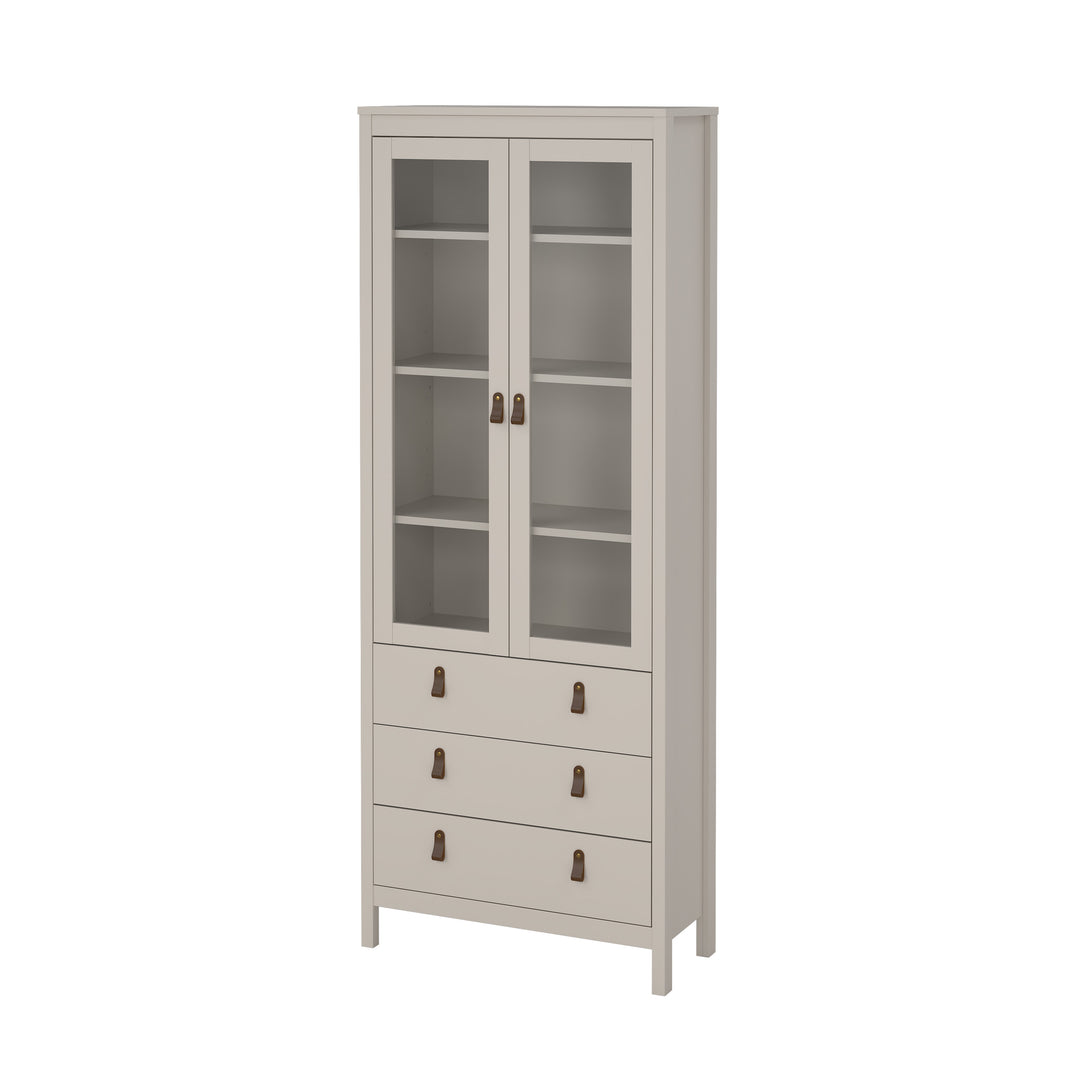 TVILUM Madrid porcelænsskab 2 døre med glas + 3 skuffer Parcel