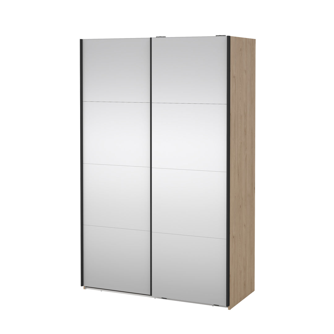TVILUM Bergamo Garderobe med 2 skydedøre og spejl 140 x 220 cm Parcel