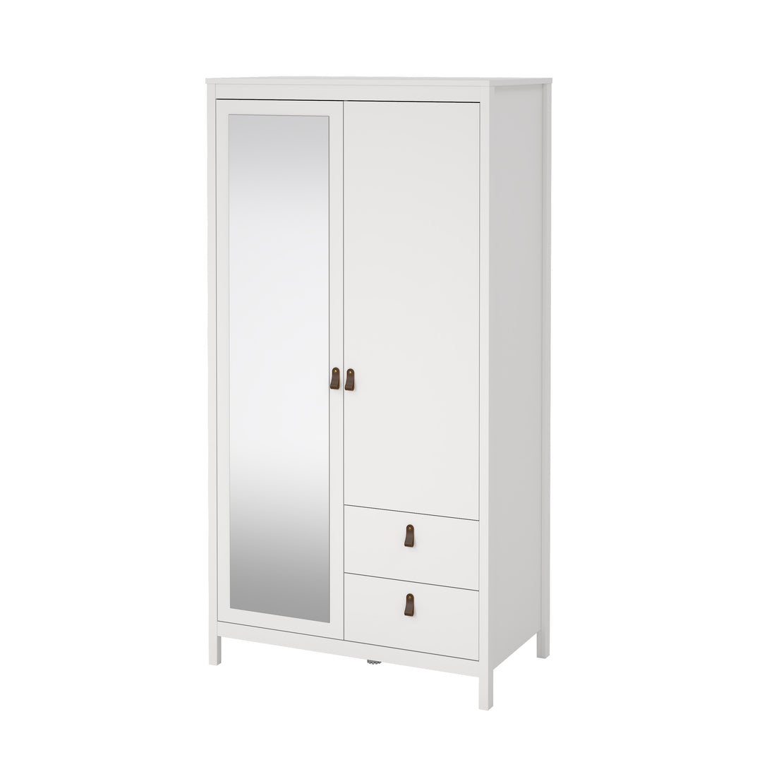 TVILUM Madrid Garderobe med 1 dør + 1 spejldør + 2 skuffer Parcel