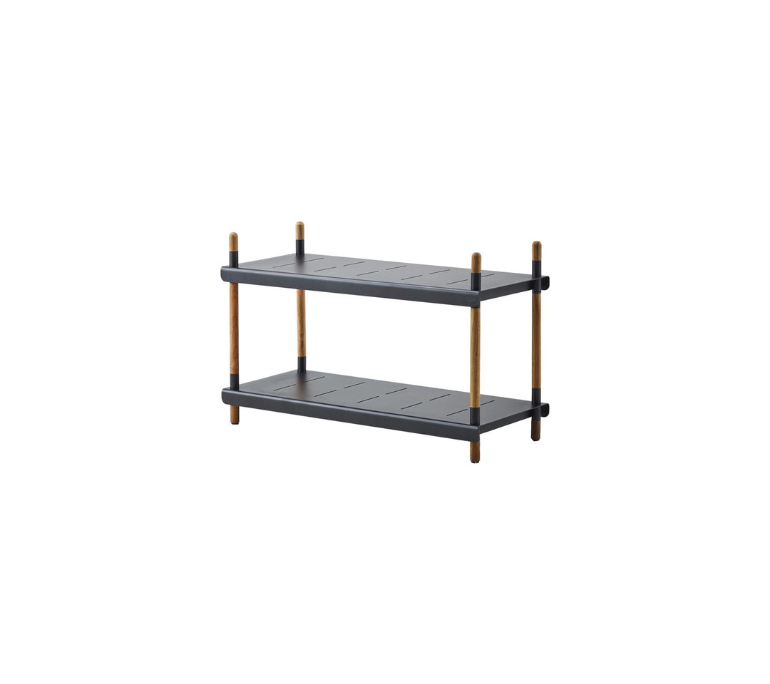 Produktbillede af CANE-LINE FRAME REOL SYSTEM LAV TEAK 100 i premium kvalitet