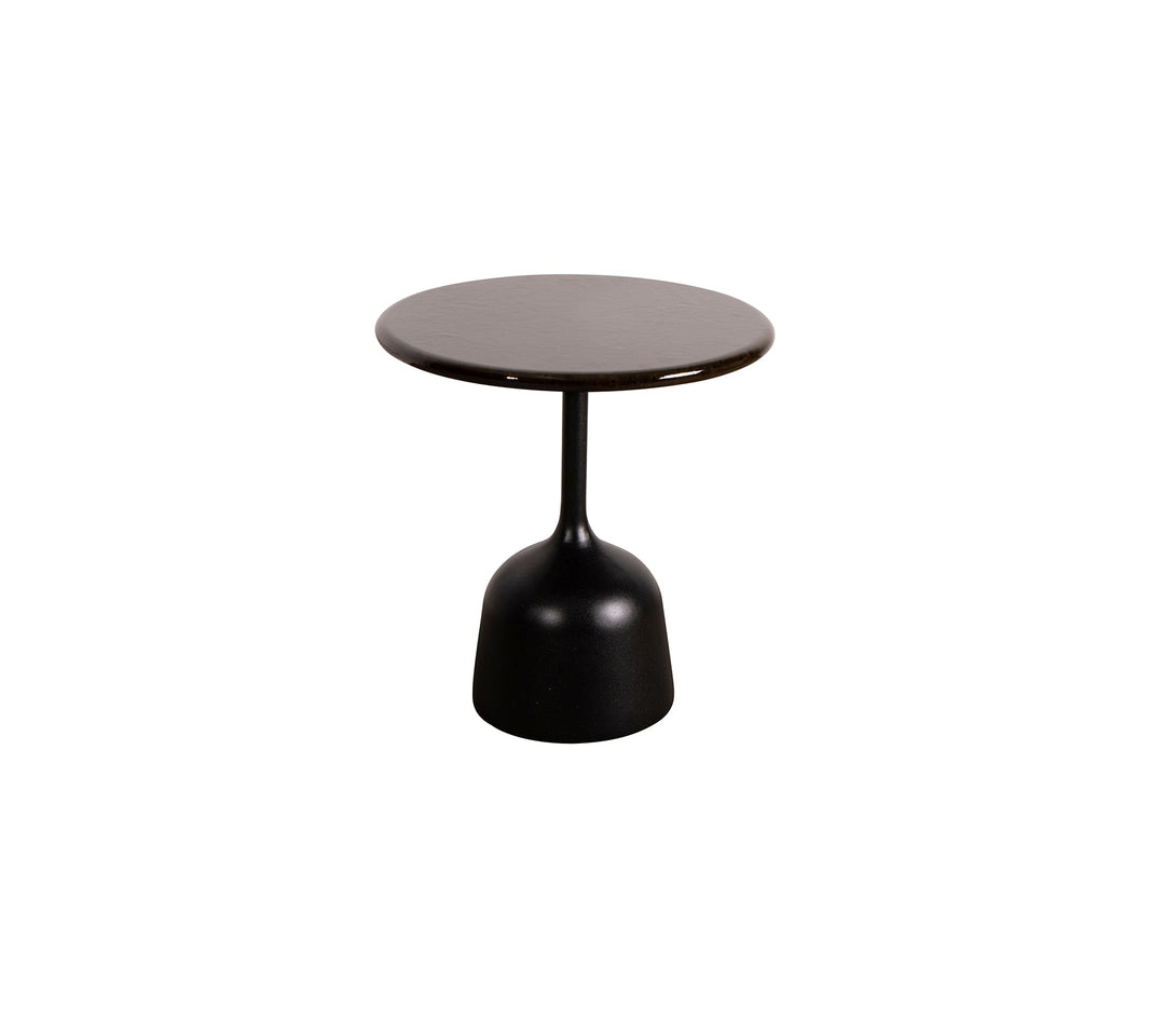 Produktbillede af CANE-LINE GLAZE SOFABORD LILLE LAVA GREY ALUMINIUM 45 i premium kvalitet