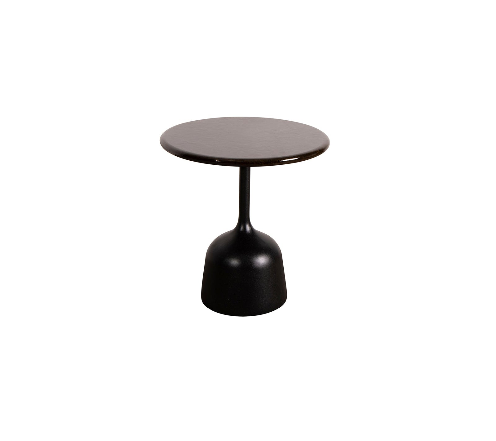 Produktbillede af CANE-LINE GLAZE SOFABORD LILLE LAVA GREY ALUMINIUM 45 i premium kvalitet