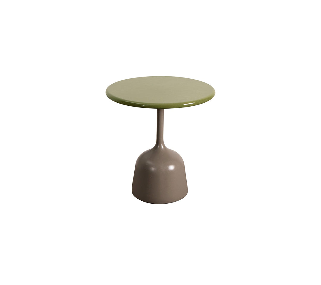 Produktbillede af CANE-LINE GLAZE SOFABORD LILLE TAUPE ALUMINIUM 45 i premium kvalitet