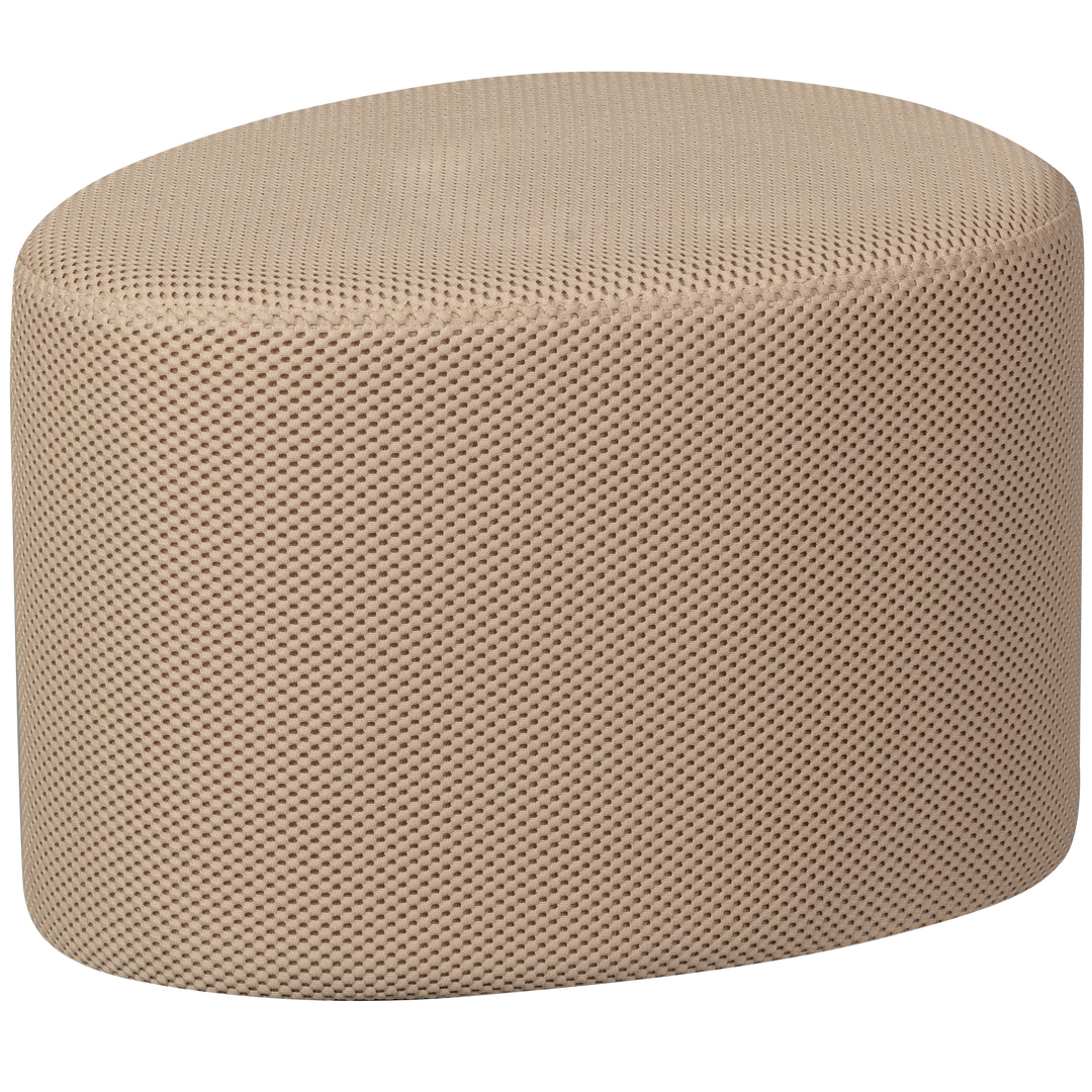 WOOOD Puuk puf dråbeformet- natur mesh 60x47