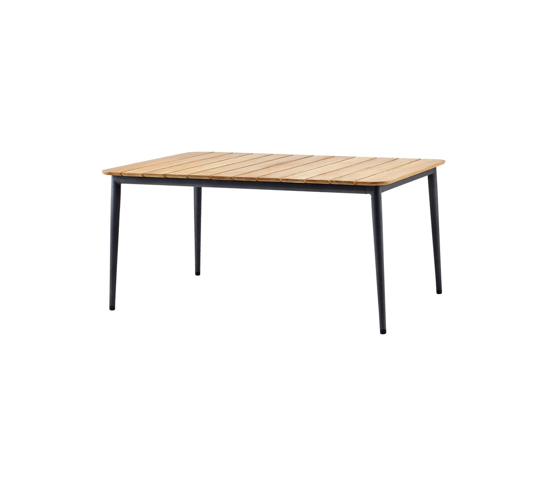 Produktbillede af CANE-LINE CORE SPISEBORD/GREY TEAK 160 i premium kvalitet