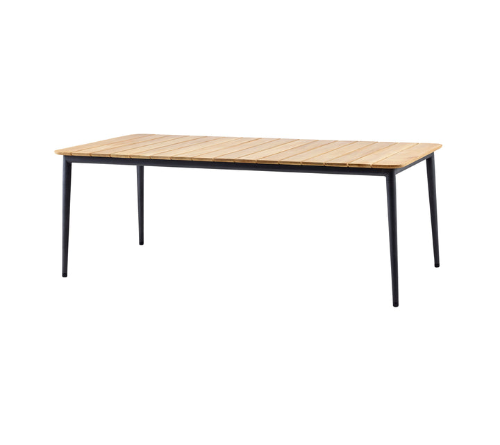 Produktbillede af CANE-LINE CORE SPISEBORD/GREY TEAK 210 i premium kvalitet