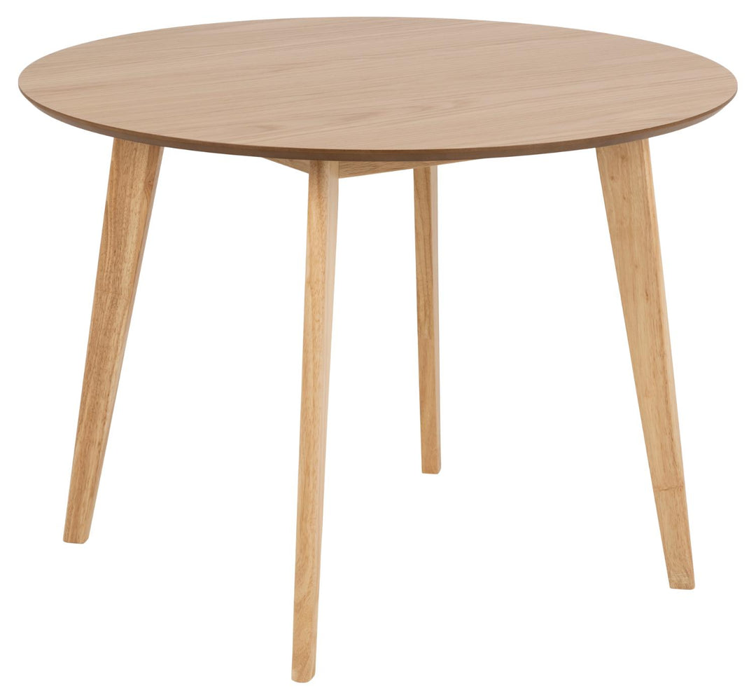 ACT NORDIC Roxby spisebord rund natur egefiner og gummitræ Ø105