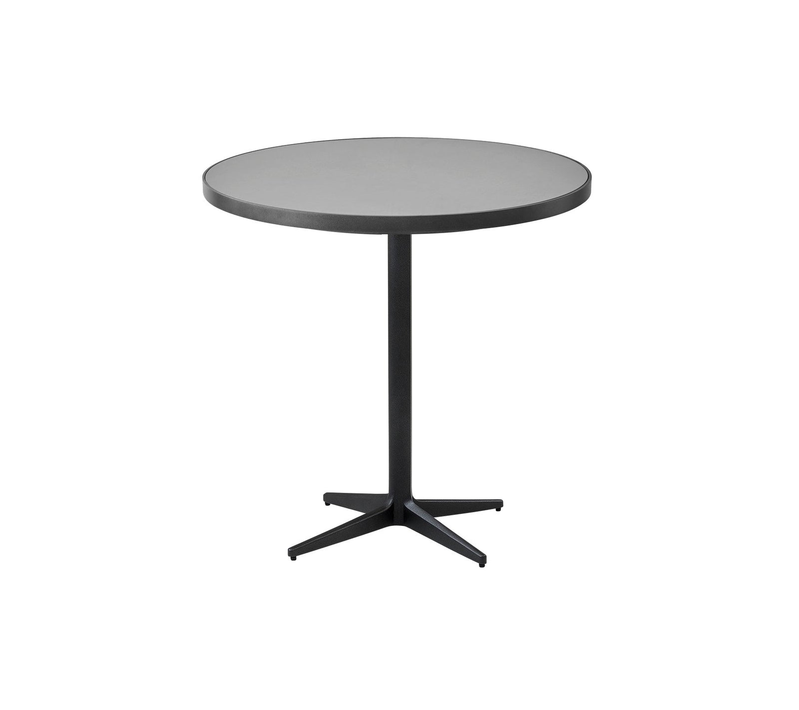 Produktbillede af CANE-LINE DROP CAFEBORD LAVA GREY ALUMINIUM 73 i premium kvalitet