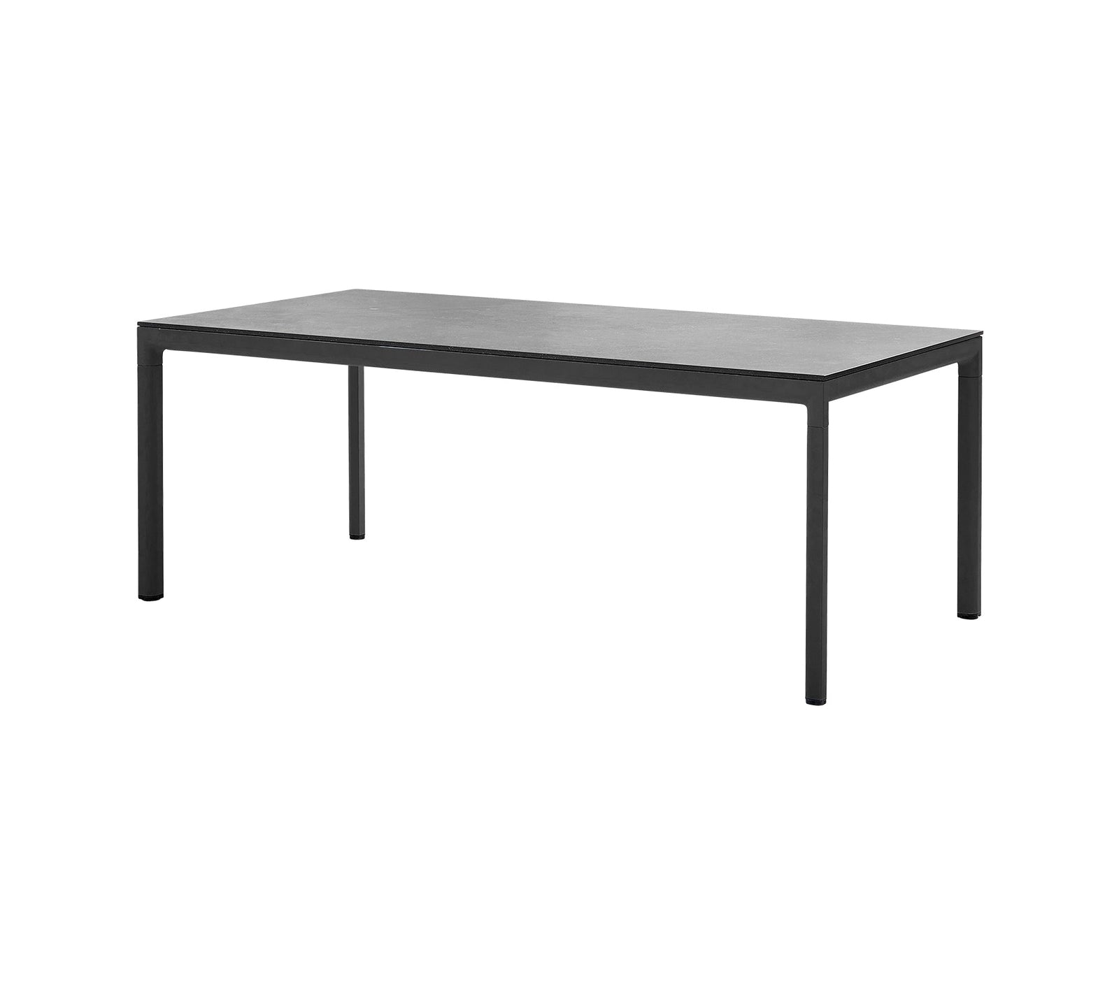 Produktbillede af CANE-LINE DROP SPISEBORD LAVA GREY ALUMINIUM 200 i premium kvalitet