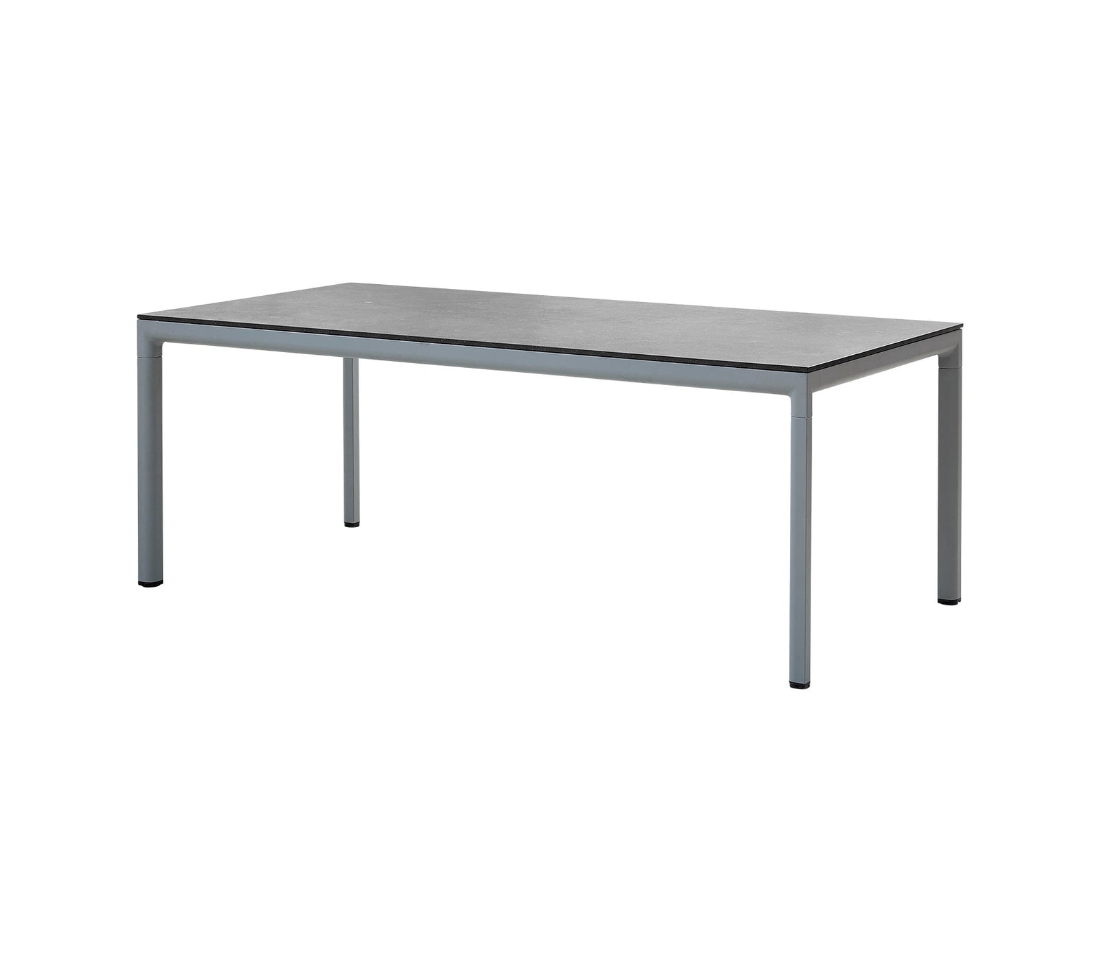 Produktbillede af CANE-LINE DROP SPISEBORD LIGHT GREY ALUMINIUM 200 i premium kvalitet