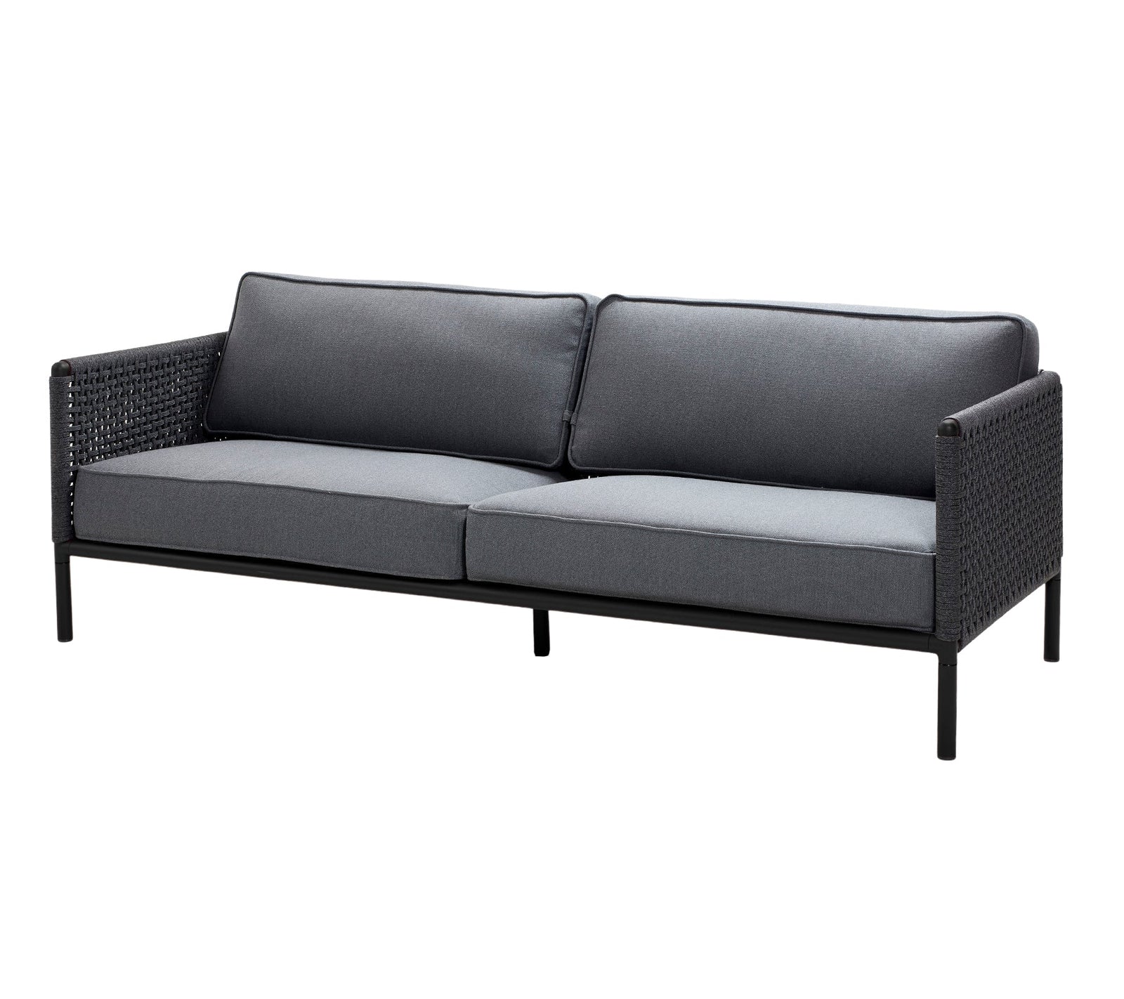 Produktbillede af CANE-LINE ENCORE 3-PERS/SOFA LAVA GREY 221 i premium kvalitet