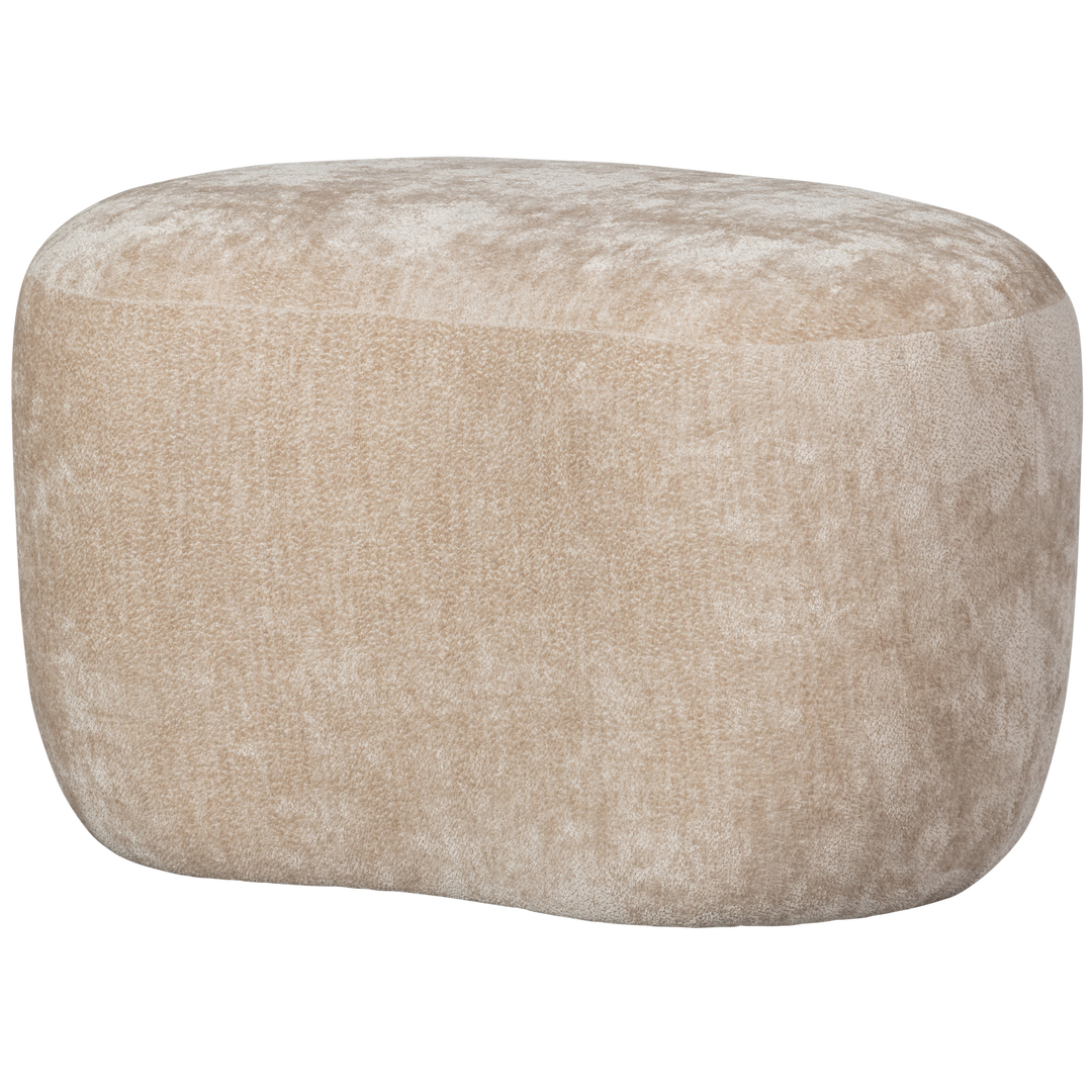 WOOOD Popular puf bønneformet natur chenille stof 73x51