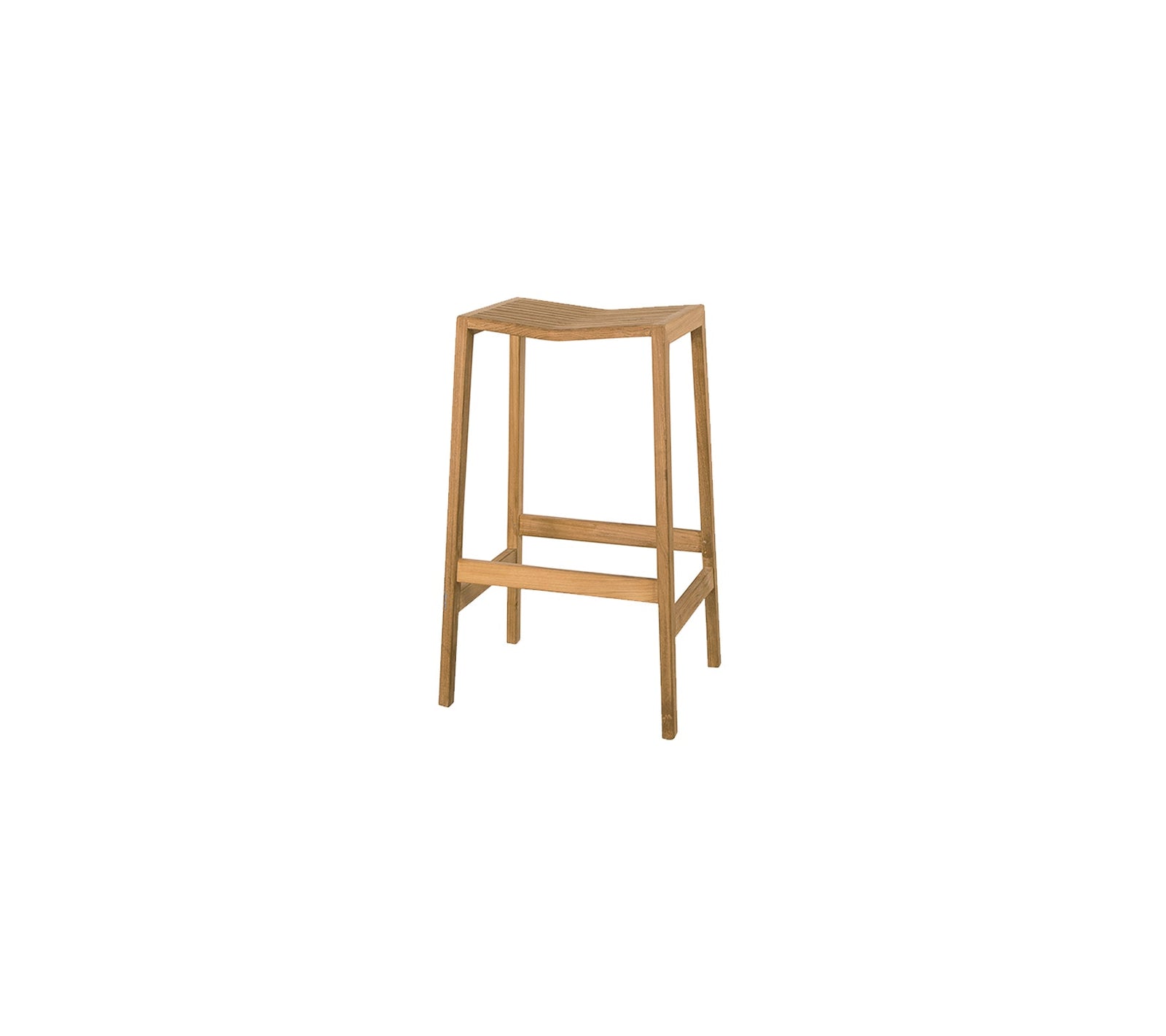Produktbillede af CANE-LINE FLIP BARSTOL TEAK 77 i premium kvalitet