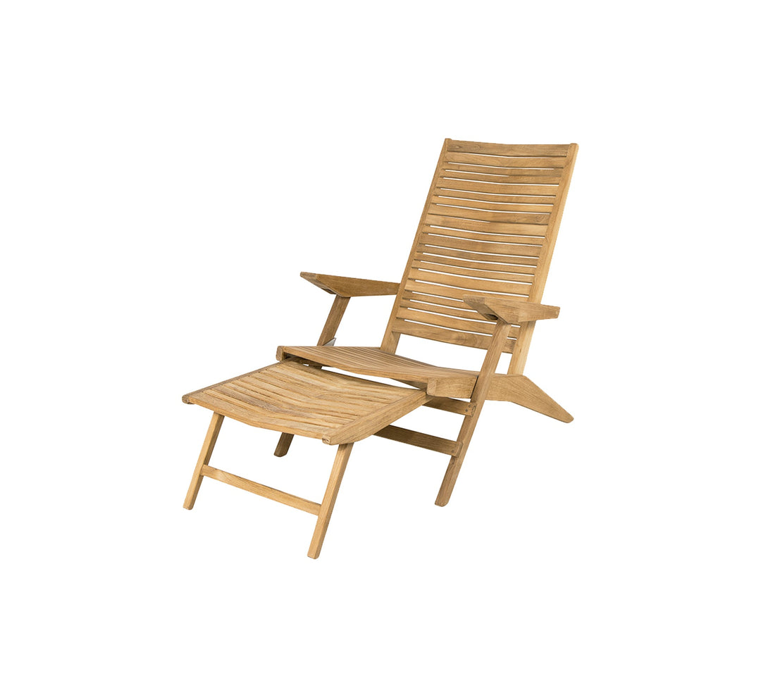 Produktbillede af CANE-LINE FLIP DÆKSTOL TEAK 150 i premium kvalitet