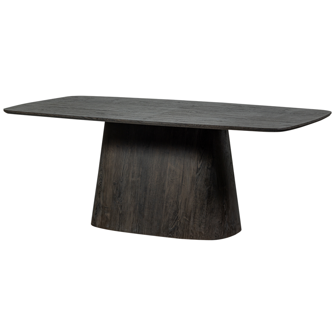 Produktbillede af WOOOD Leah spisebord rektangulær mørkebrun MDF 200x105 i premium kvalitet