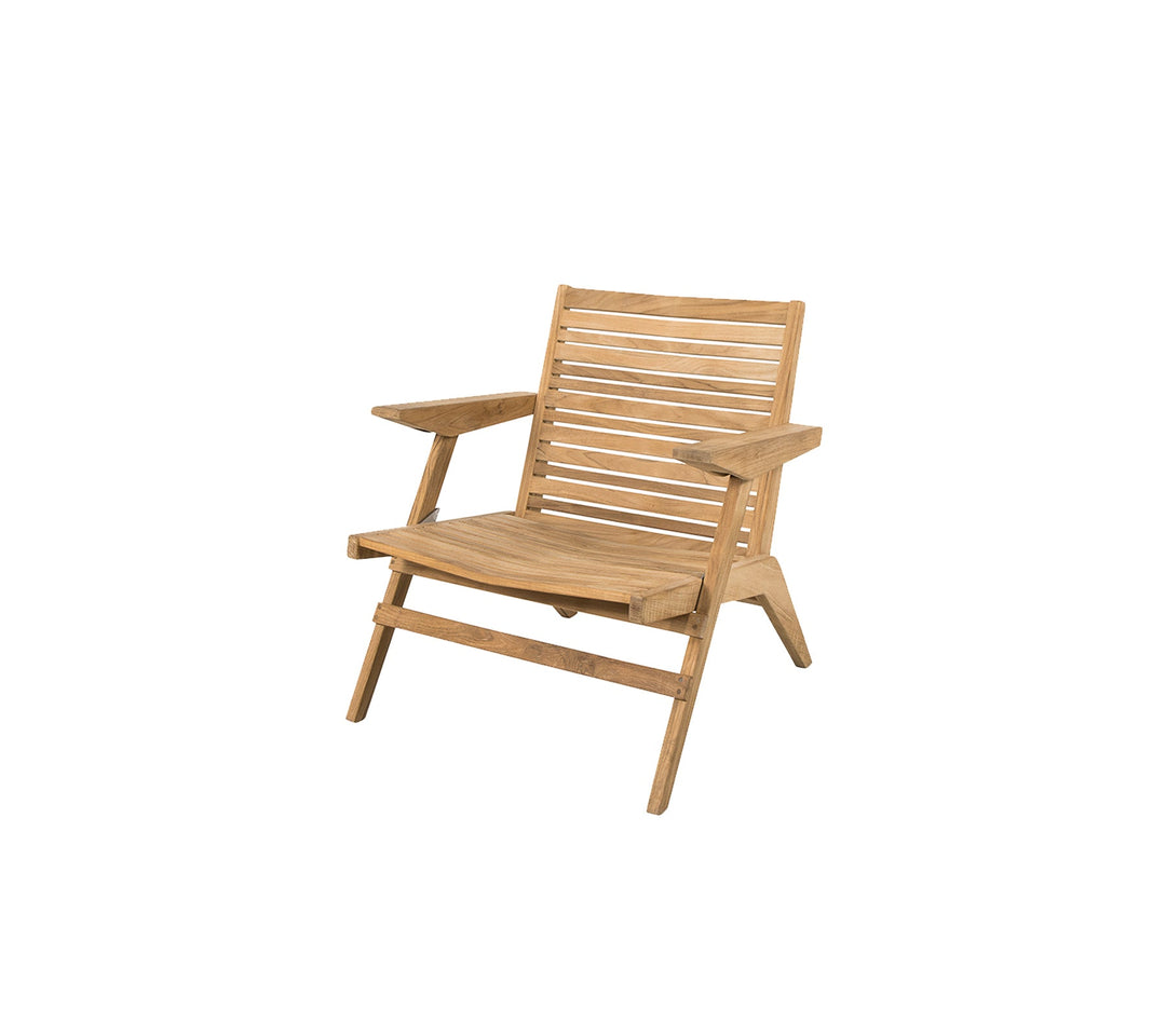 Produktbillede af CANE-LINE FLIP LOUNGESTOL TEAK 78 i premium kvalitet