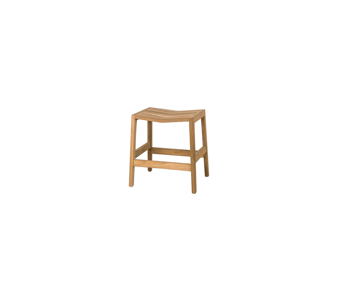 Produktbillede af CANE-LINE FLIP SKAMMEL TEAK 47 i premium kvalitet