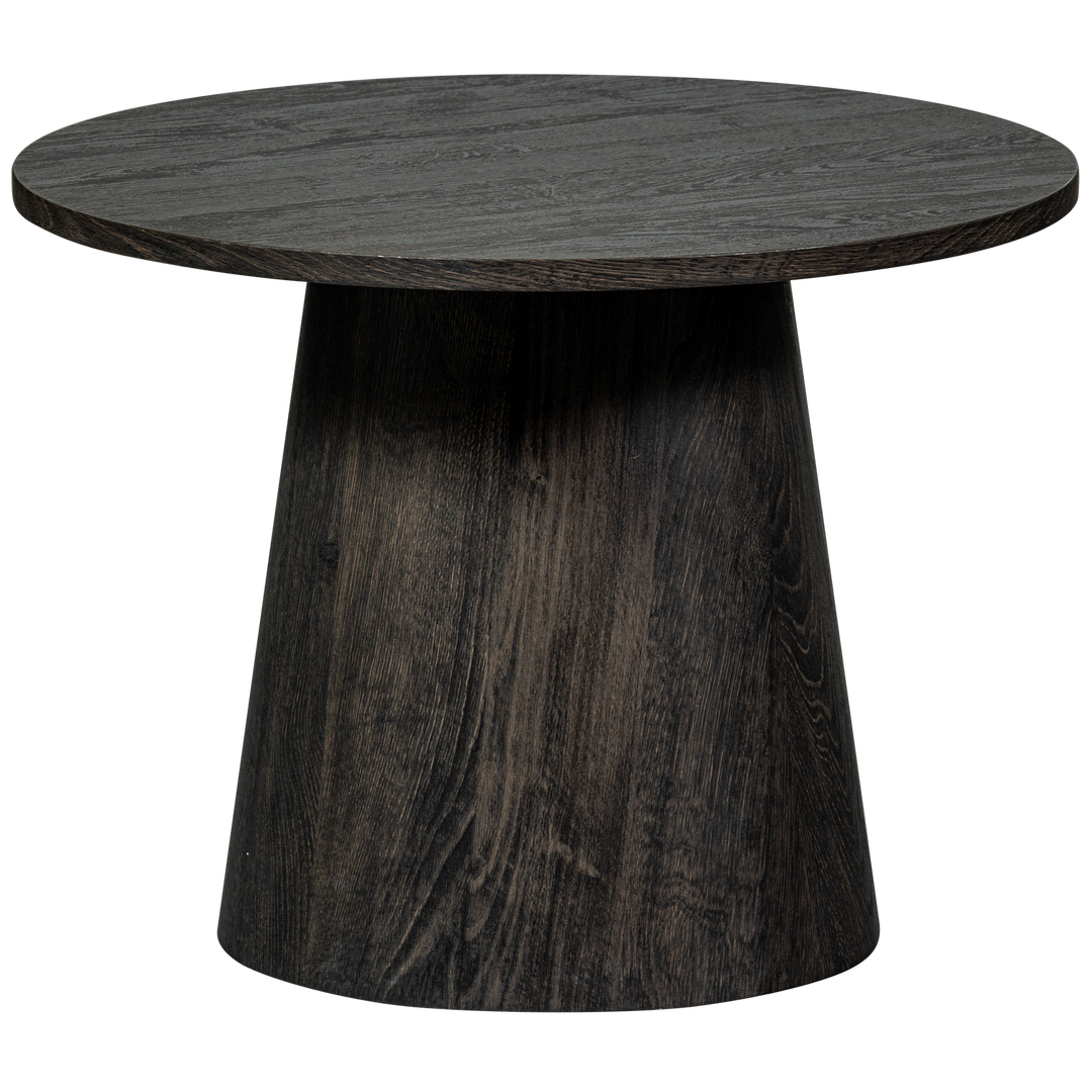Produktbillede af WOOOD Mann sofabord rund mørkebrun MDF med 3D-papirfinish Ø60 i premium kvalitet