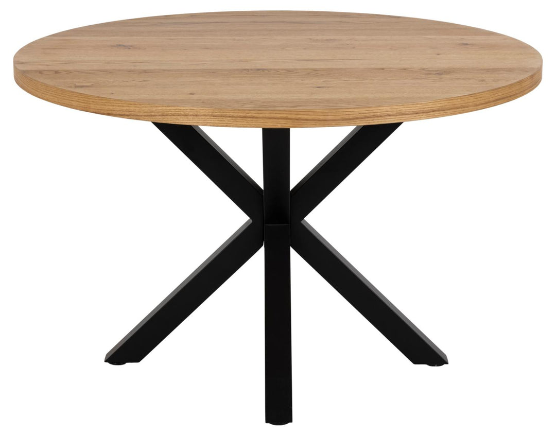 ACT NORDIC Heaven spisebord rund natur vild eg finÃ¨r og sort metal Ø120