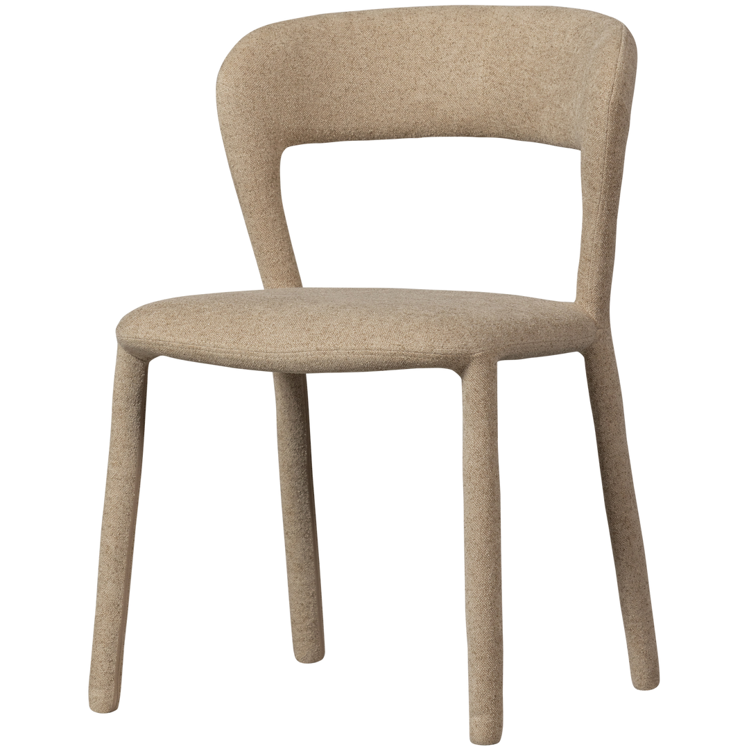 WOOOD Noble spisebordsstol sand polyester stof