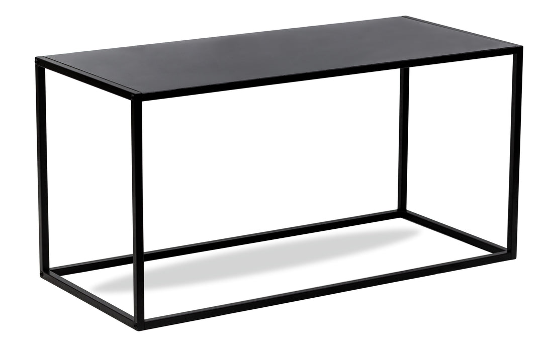 NORDLYS Monroe sofabord rektangulær sort metal 90x40