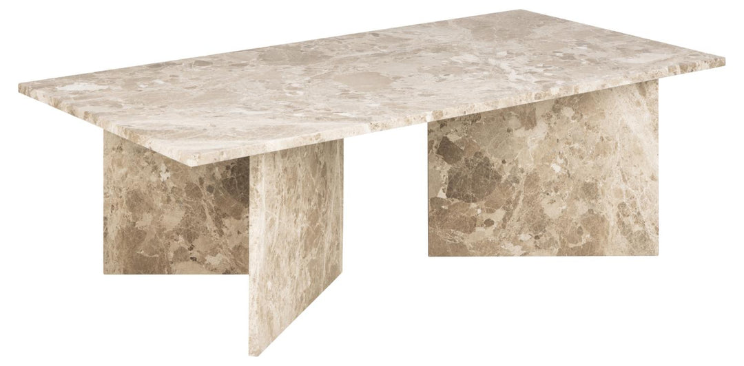 ACT NORDIC Vega sofabord rektangulær brun marmor 140x70