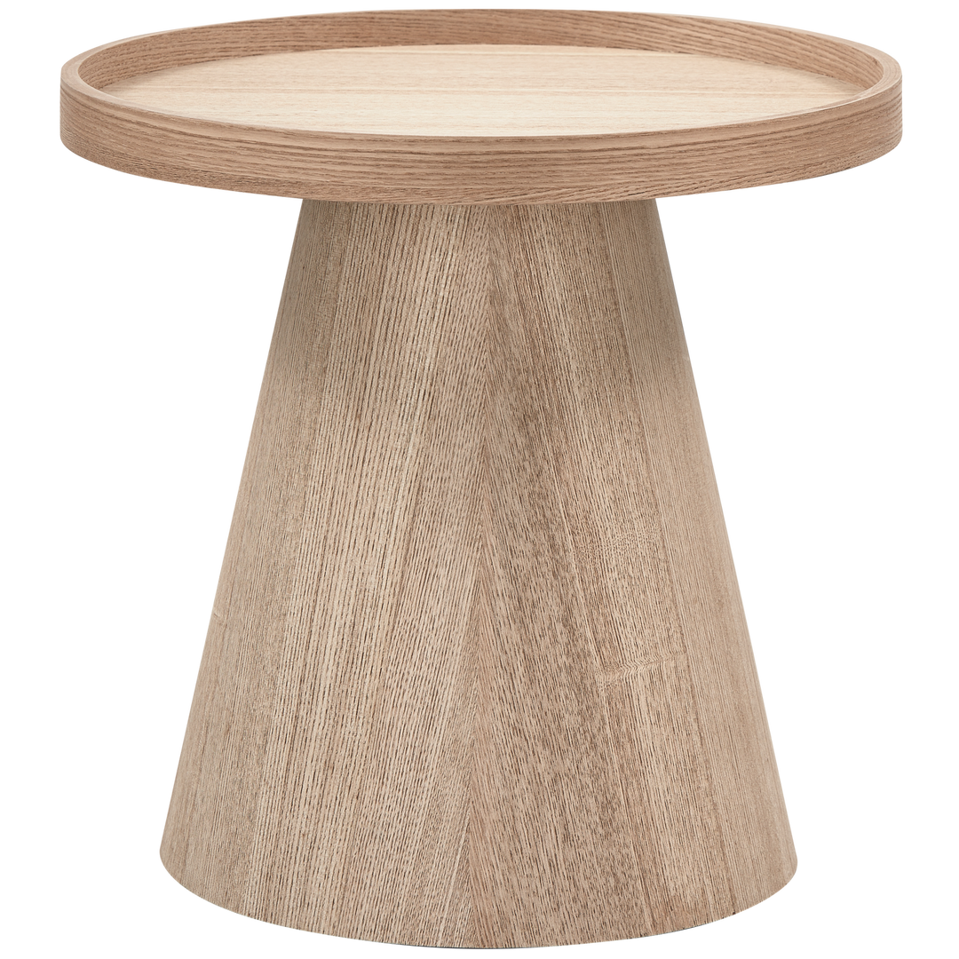 WOOOD Maud sidebord rund konisk natur MDF Ø39
