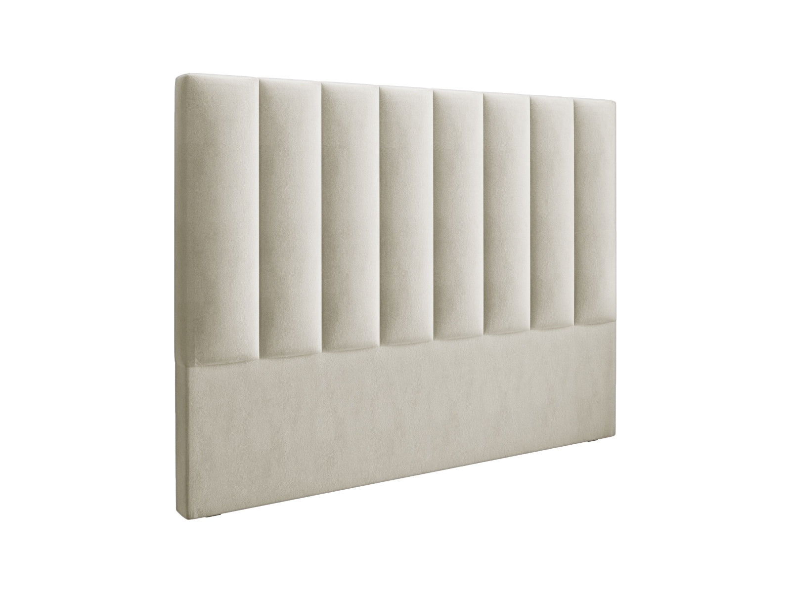 Produktbillede af MICADONI Marl hovedgavl beige fløjl 160x8x120 i premium kvalitet