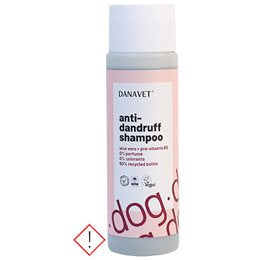 Detaljeret produktbillede af DanaVet Hunde shampoo Anti-skæl 250ml. på tilbud