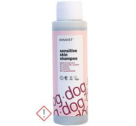 Detaljeret produktbillede af DanaVet Hunde Shampoo Sensitive Skin 500 ml. på tilbud