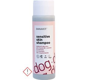 Detaljeret produktbillede af DanaVet Hunde Shampoo Sensitive Skin 250 ml. på tilbud