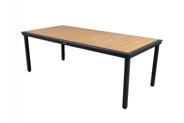 Produktbillede af DaneLine Adam Havebord Nonwood 102x216 cm Grå på tilbud i høj kvalitet
