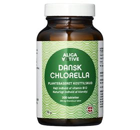 Detaljeret produktbillede af ALIGA AQTIVE Dansk Chlorella 300 tab på tilbud