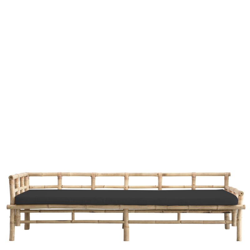 Produktbillede af Mandisa daybed i bambus 220 cm sort på tilbud i høj kvalitet